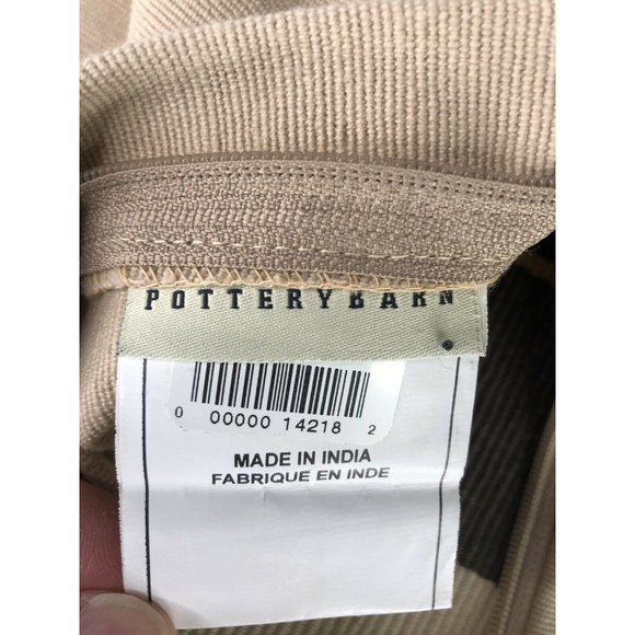 Pottery Barn Bedding Pottery Barn Pillow Cover Brown Stripe Cotton